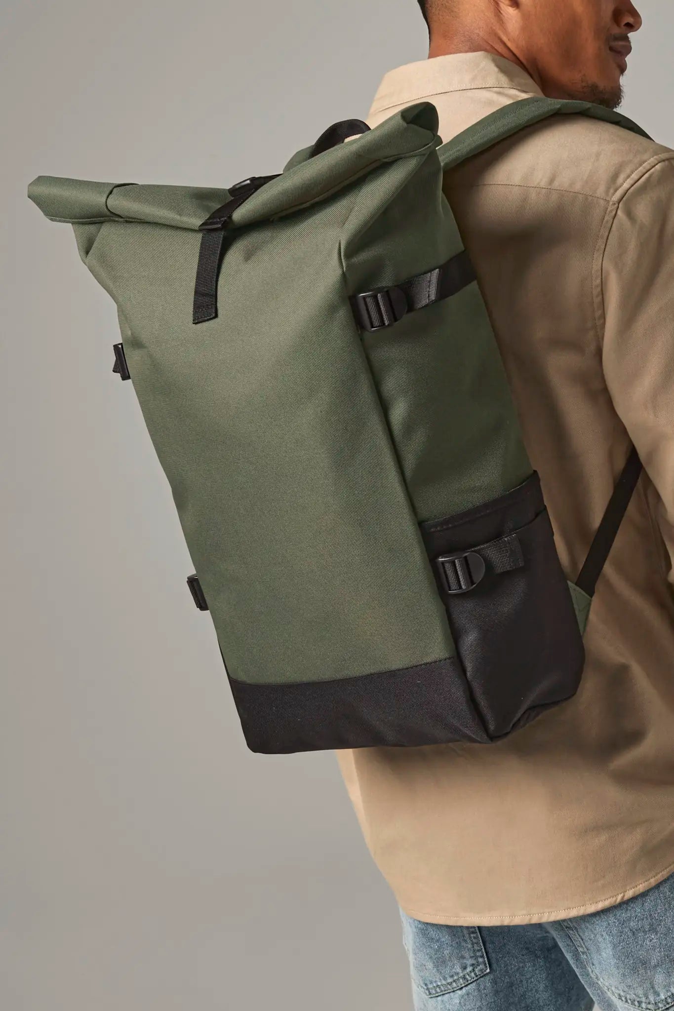 all-groups Block Roll Top Backpack