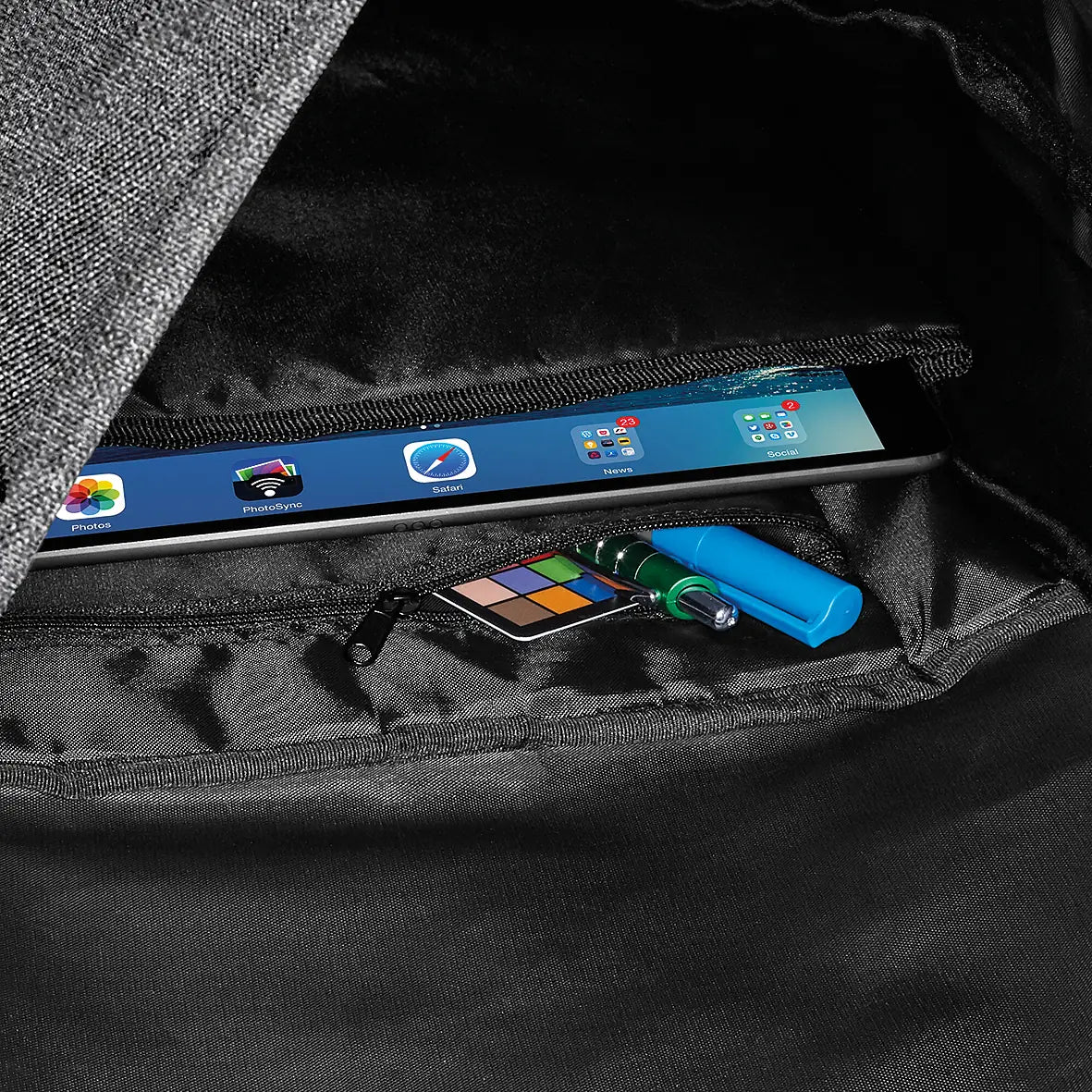 all-groups Block Roll Top Backpack