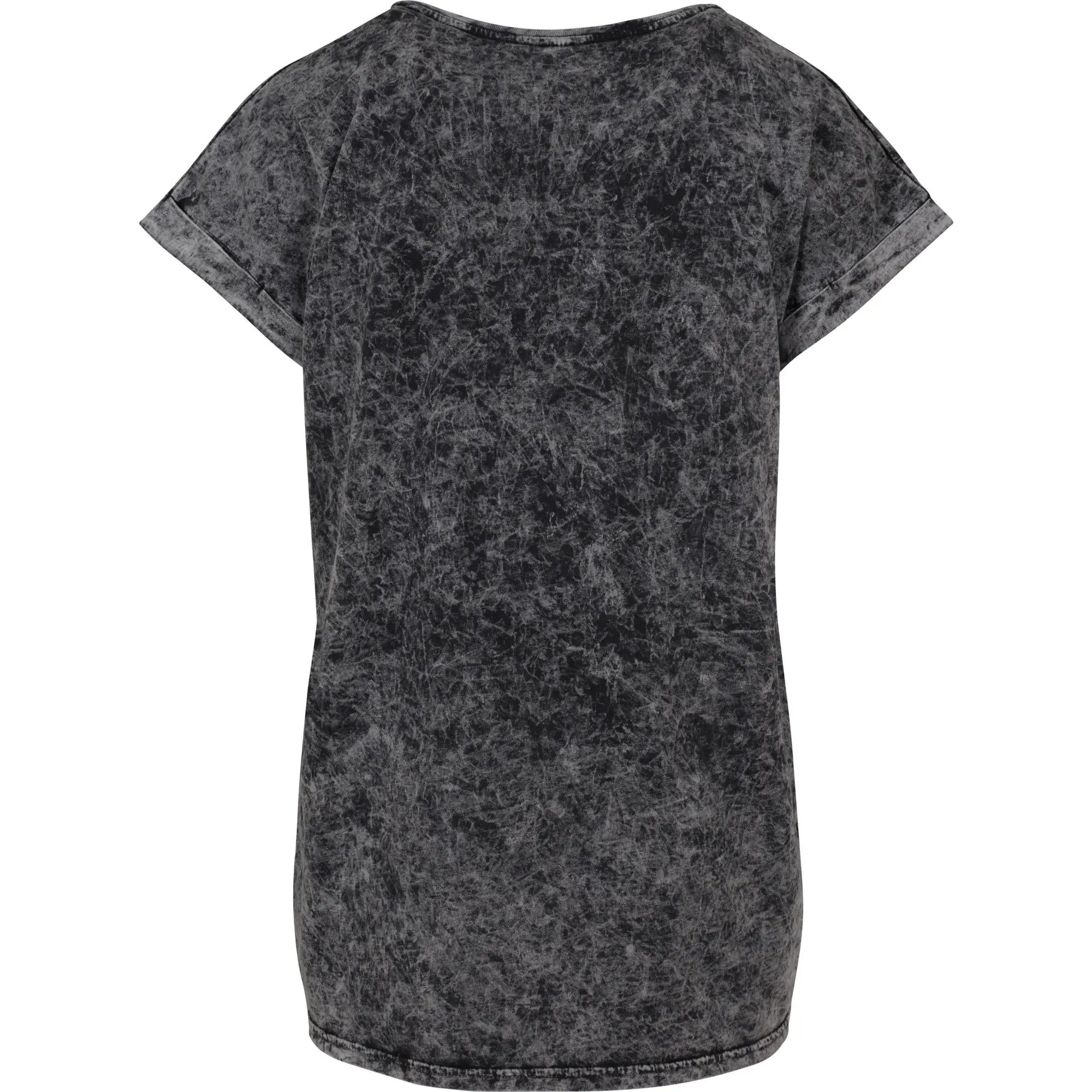 all-groups Women's Acid Washed Extended Shoulder Tee