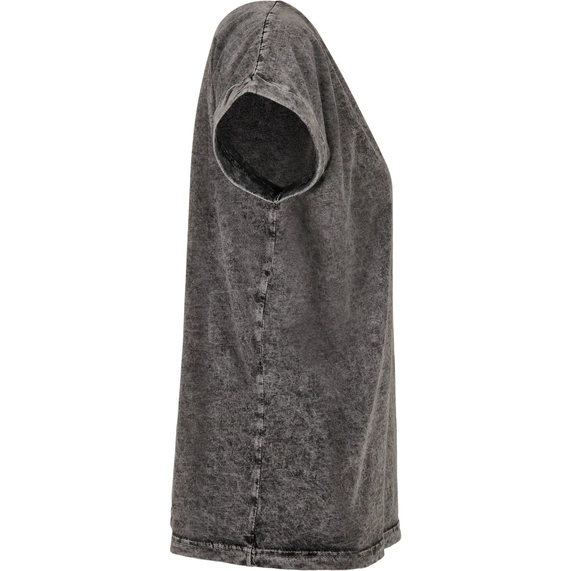 all-groups Women's Acid Washed Extended Shoulder Tee