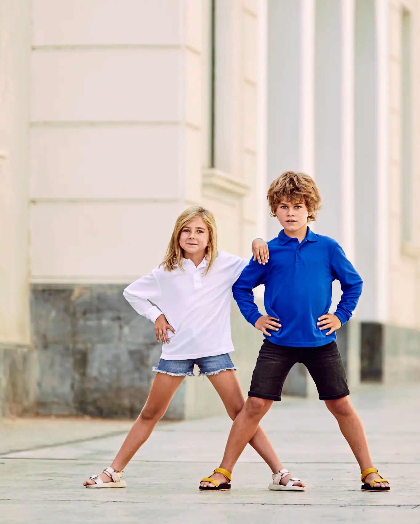 all-groups Kids' Long Sleeve 6535 Polo