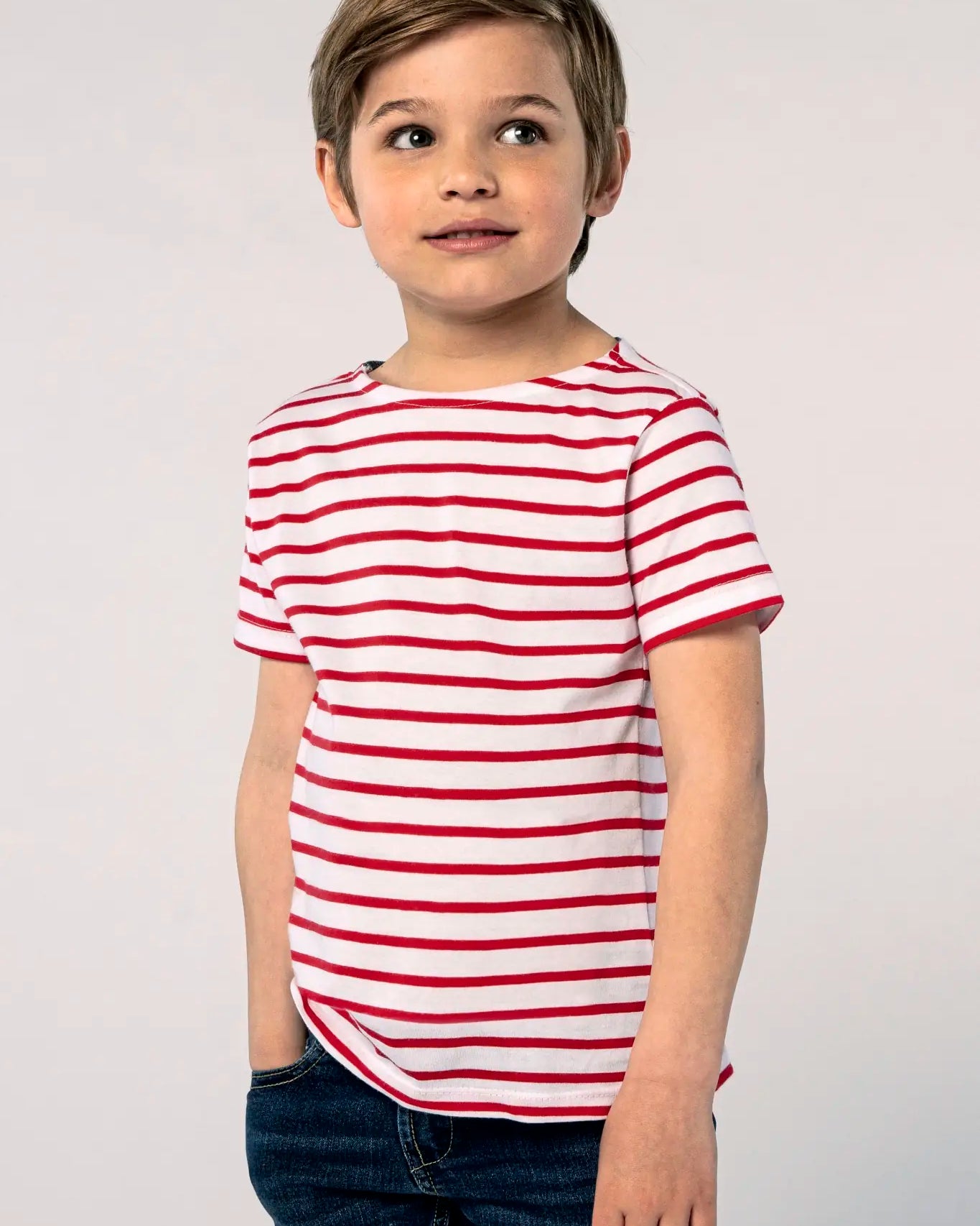 all-groups Kids' Round Neck Striped T-Shirt Miles