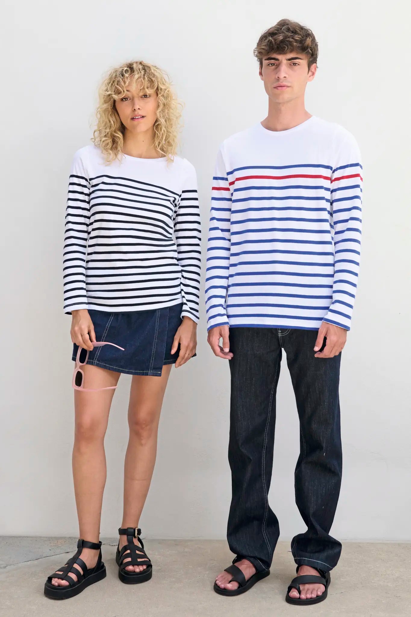 all-groups Women's Long Sleeve Striped T-Shirt Matelot