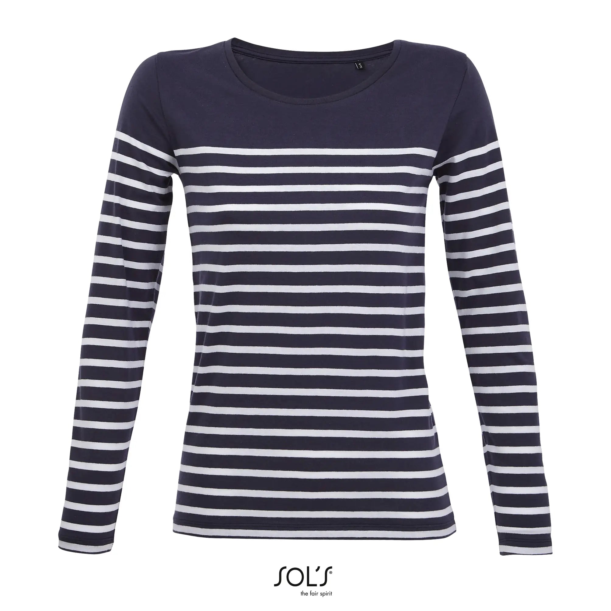 all-groups Women's Long Sleeve Striped T-Shirt Matelot