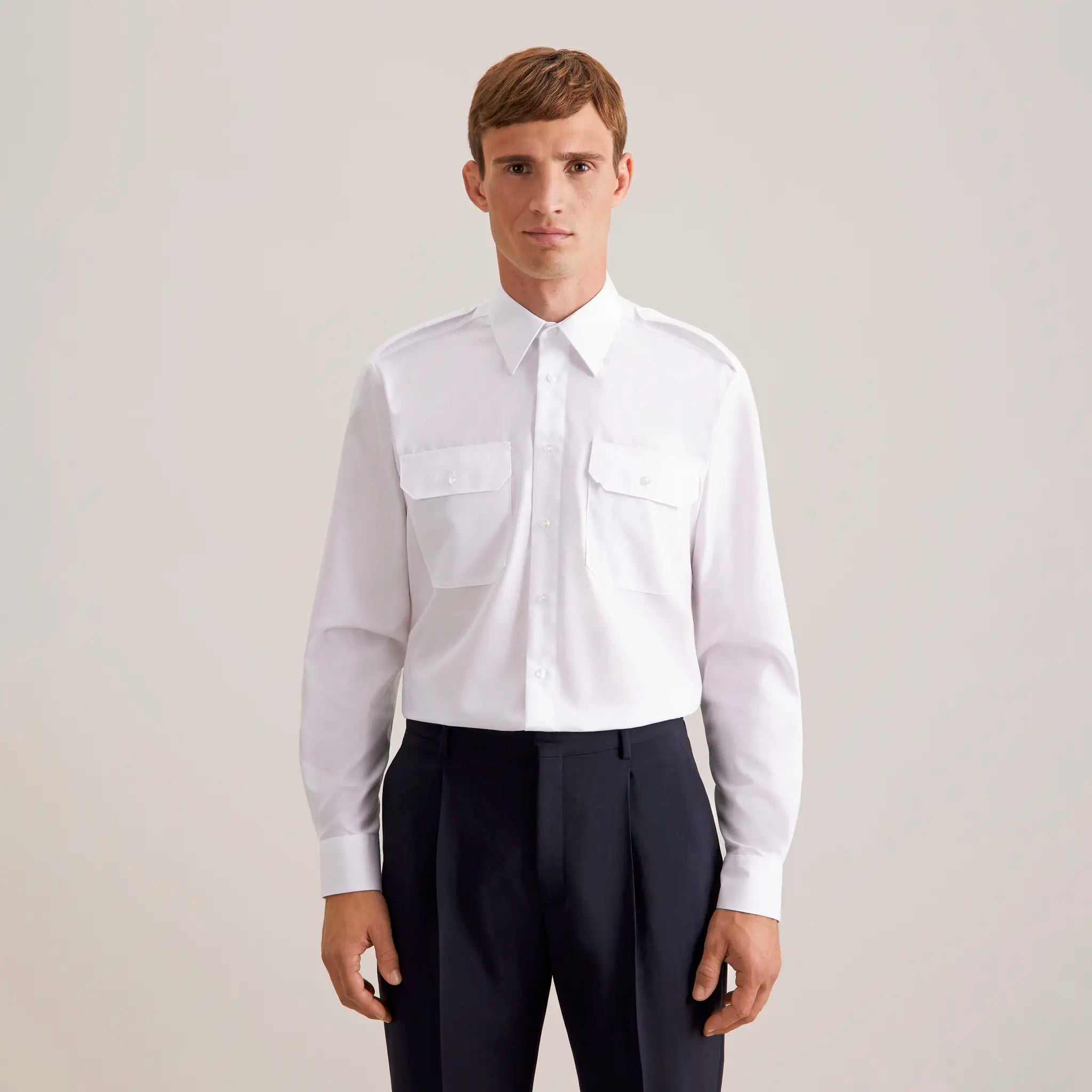 all-groups Men's Pilot Shirt Regular Longsleeve