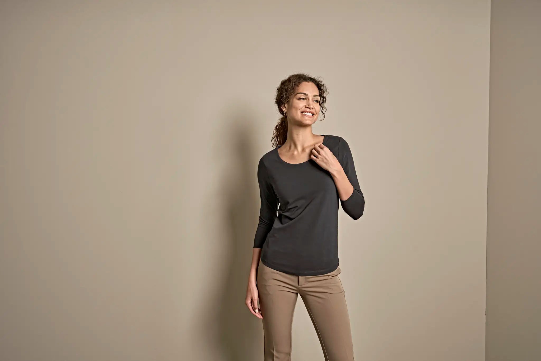 all-groups Women's Stretch 34 Sleeve T-Shirt