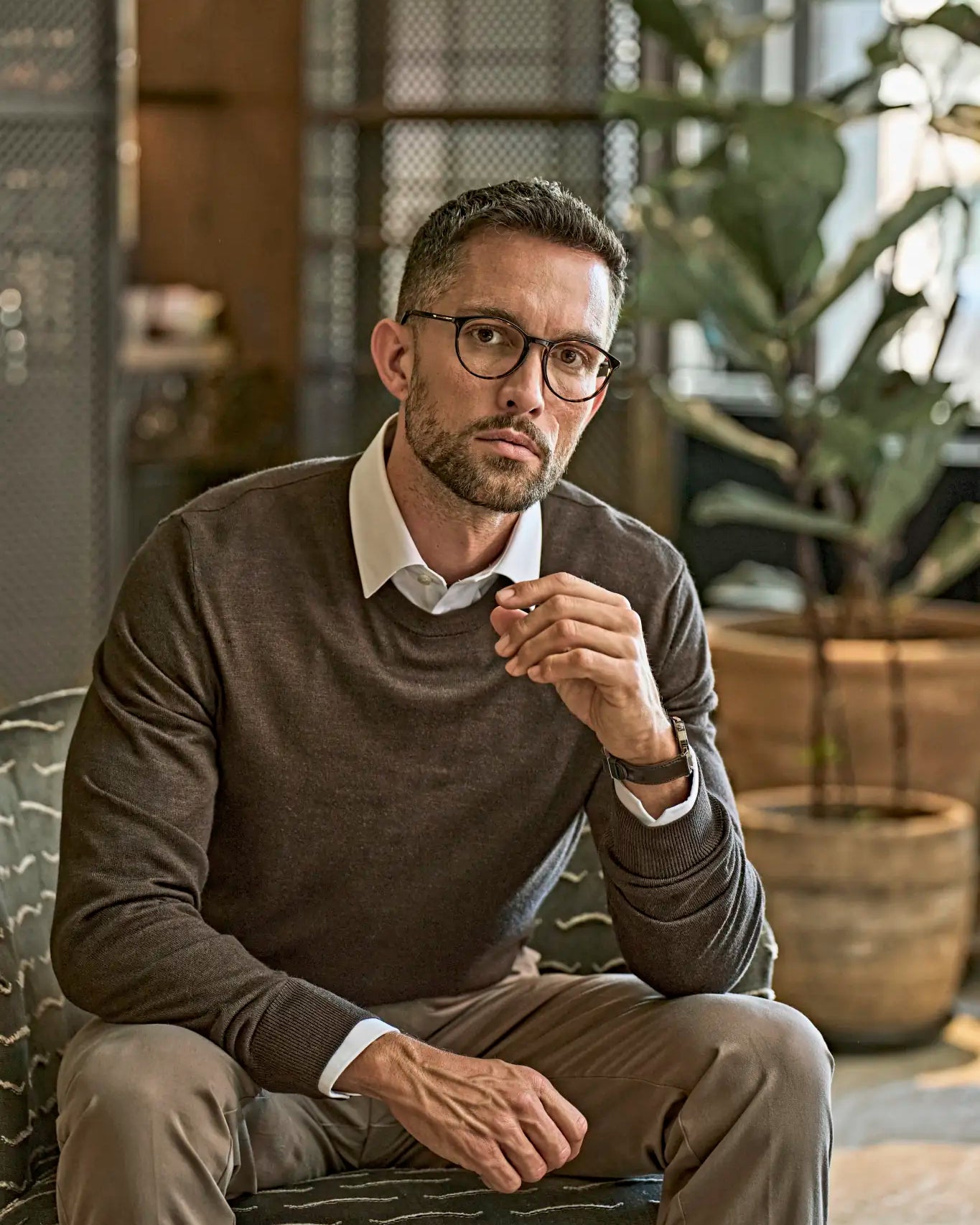 all-groups Men's Crew Neck Sweater