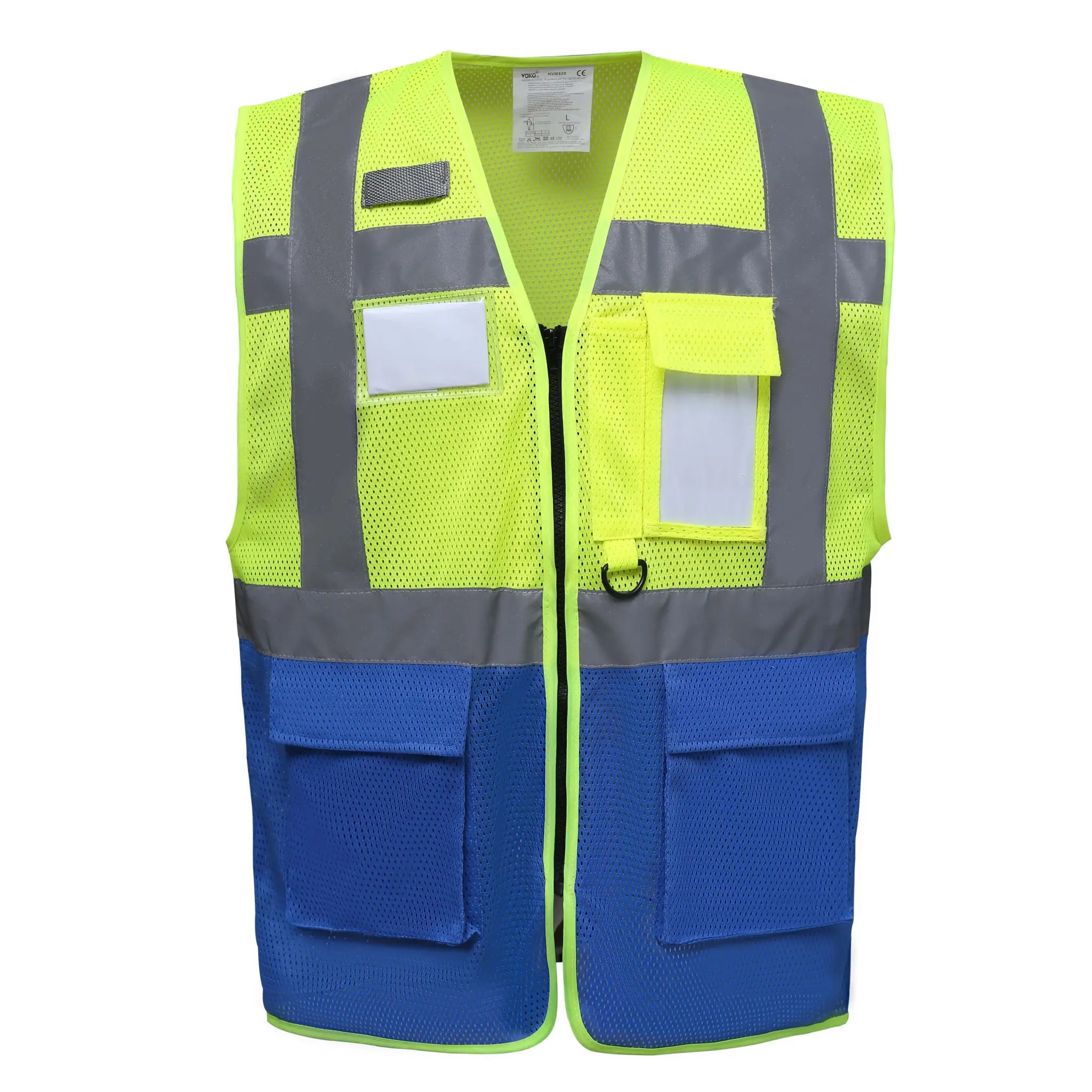 all-groups Men's Hi Vis Top Cool Recycled Open Mesh Executive Waistcoat
