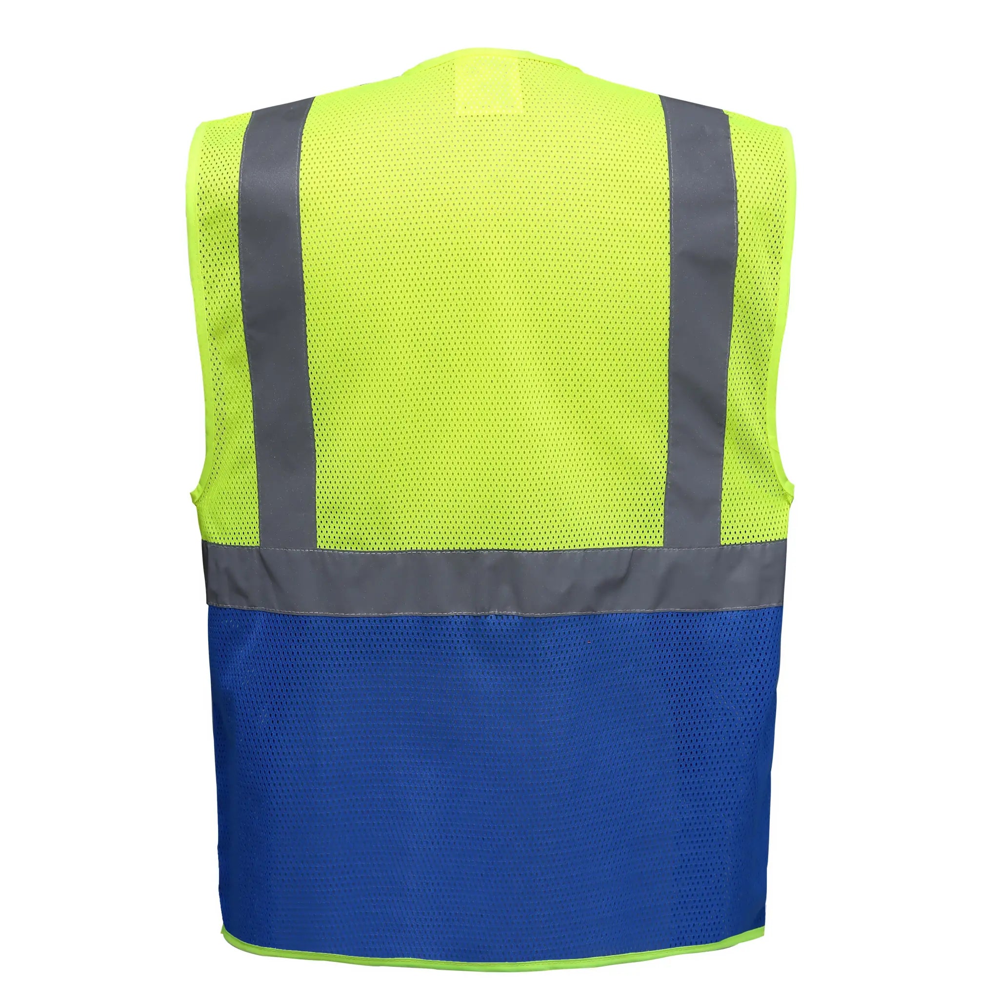 all-groups Men's Hi Vis Top Cool Recycled Open Mesh Executive Waistcoat