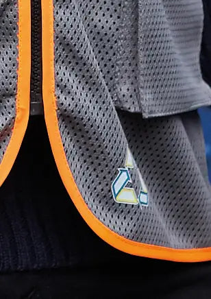 all-groups Men's Hi Vis Top Cool Recycled Open Mesh Executive Waistcoat