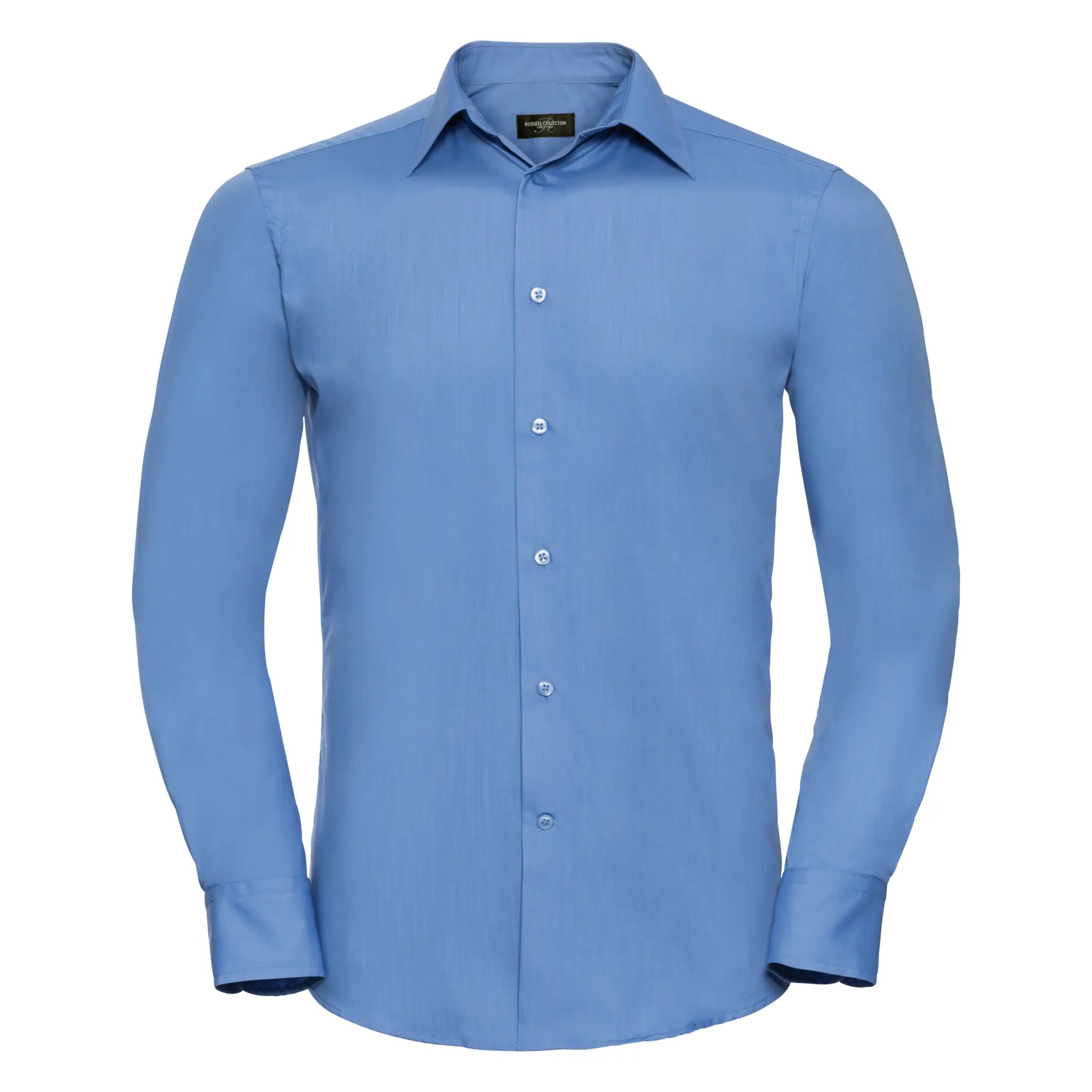 all-groups Men's Long Sleeve Tailored Polycotton Poplin Shirt